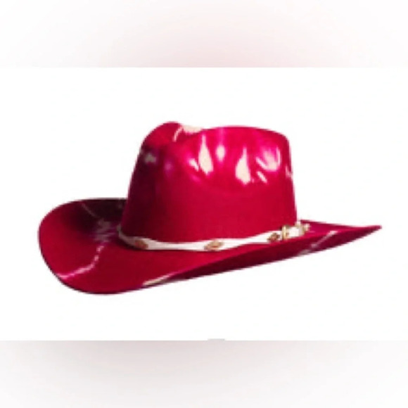 Stylish Red Tie-Dye Women's Hat - Picture 5 of 7